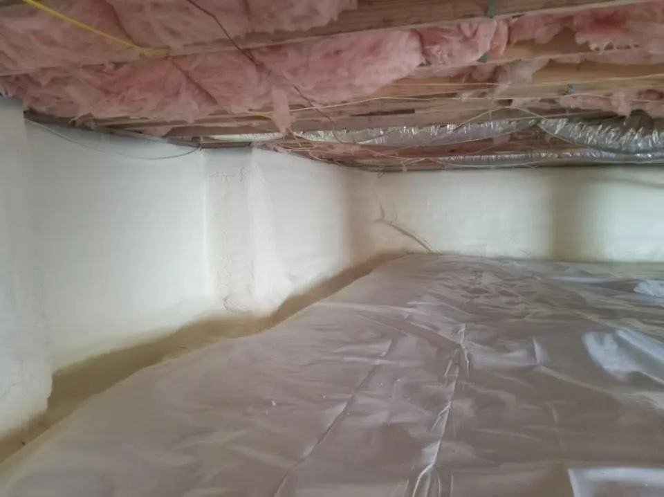 Crawl space encapsulation with closed-cell spray foam for Roof Maintenance in Providence Village