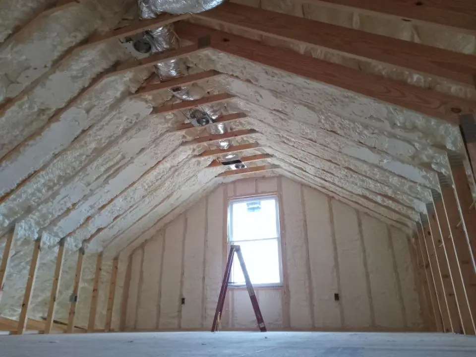Spray foam roofing application for Crawl Space Insulation project in Providence Village